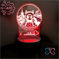 3D светильник - ночник печать с лаком Коллаж Волгоград 35057 35057