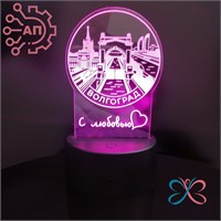 3D светильник - ночник печать с лаком Коллаж Волгоград 35057 35057