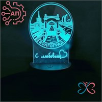 3D светильник - ночник печать с лаком Коллаж Волгоград 35057 35057
