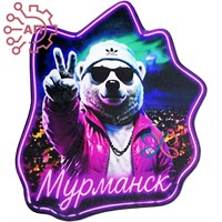 Магнит I Белый медведь в шапке Мурманск 35139 35139