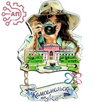 Магнит I качели Девушка с фотоаппаратом Комсомольск-на-Амуре 35183 35183