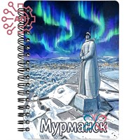 Блокнот А6 цветной серии "Акварель" Коллаж город Мурманск 35199 35199