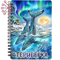 Блокнот А6 цветной серии "Акварель" Кит Териберка, Мурманск 35200 35200