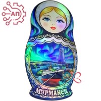 Магнит I голограмма Матрешка коллаж Мурманск 35203 35203