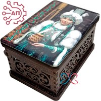 Шкатулка малая резная со смолой Этно 7 Якутия, Горный Бердигестях 35268 35268