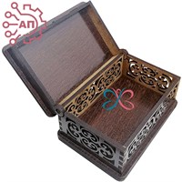 Шкатулка малая резная со смолой Этно 8 Якутия, Горный Бердигестях 35269 35269