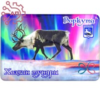 Шкатулка малая резная со смолой Олень - Хозяин тундры Воркута 35275 35275