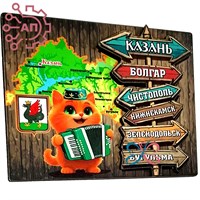 Магнит II Указатель на стене с рыжим котом Казань, Республика Татарстан 35282 35282